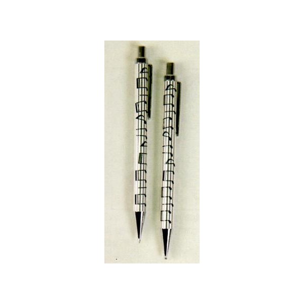 Crayon à papier porte-mine, motif partitions - La boutique du violon