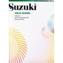 Suzuki accompagnement piano pour cahier cello 1